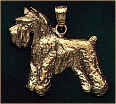 14k gold scottish terrier charm