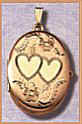 14 K gold Oval Family Locket 