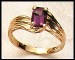 gold amethyst ring