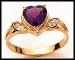gold amethyst ring