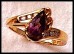 gold amethyst ring