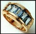 gold aquamarine ring