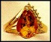 gold citrine ring