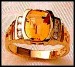 gold citrine ring