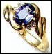 14k gold tanzanite ring for ladies