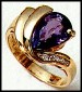 14k gold tanzanite ring for ladies