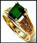 14k gold tourmaline ring