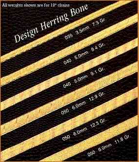 14k gold design herringbone chains
